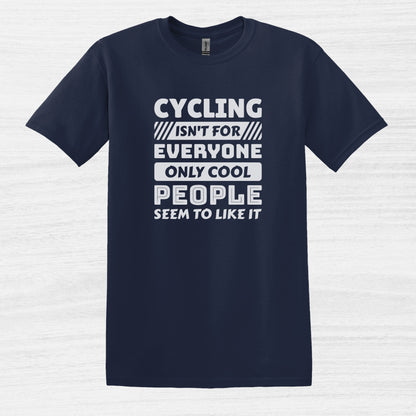 Bike Bliss Cycling isn't for everyone only Cool People seem to like it T-Shirt for Men Navy 2