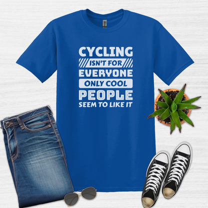 Bike Bliss Cycling isn't for everyone only Cool People seem to like it T-Shirt for Men Royal Blue