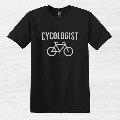 Bike Bliss Cycologist and Bike T-Shirt for Men Black 2