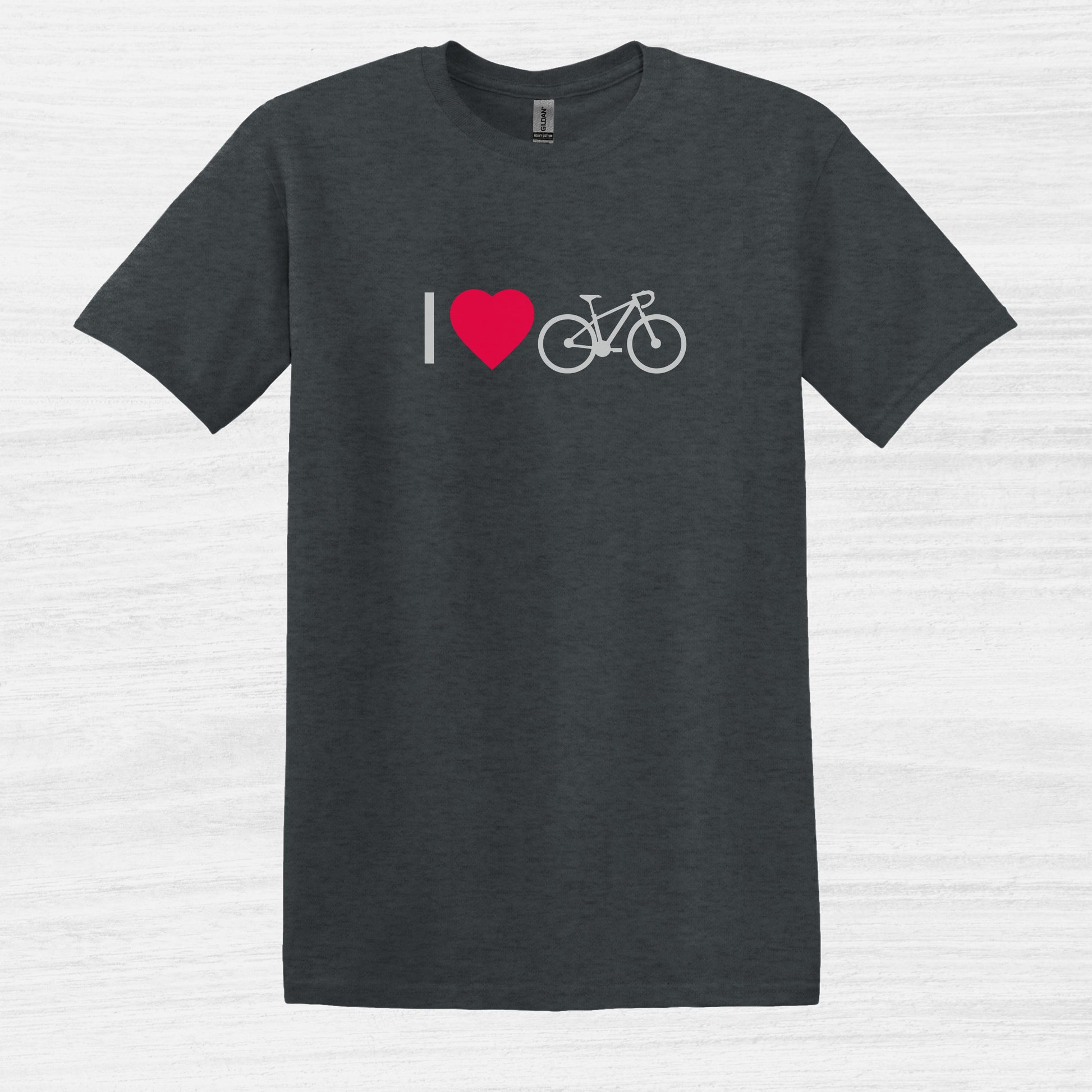 Bike Bliss Dark Heather Bicycle Men T-Shirt I love Cycling 2