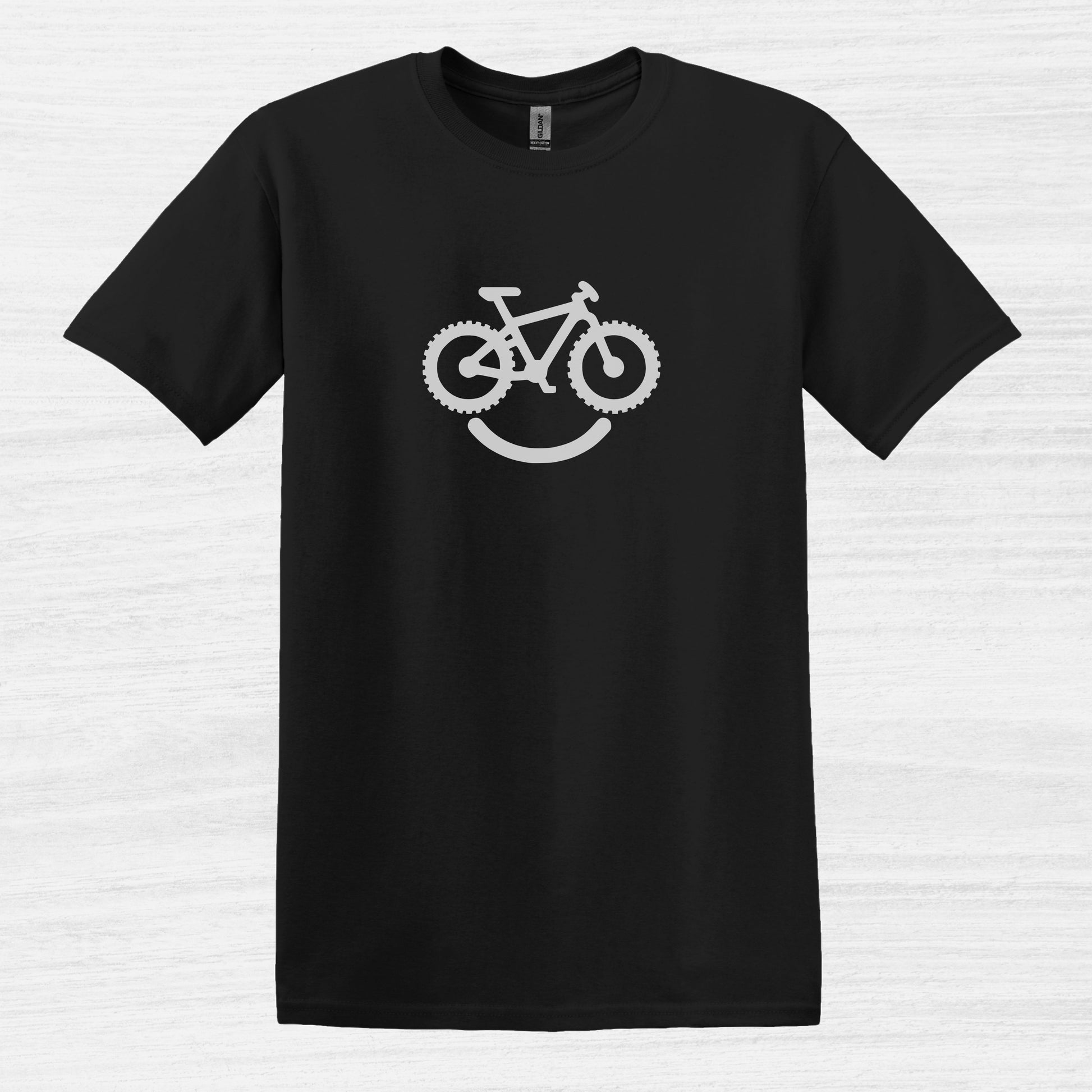 Bike Bliss Happy Mountain Bike T-Shirt for Outdoor Cycling for Men Black 2