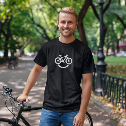 Bike Bliss Happy Mountain Bike T-Shirt for Outdoor Cycling for Men Model 2