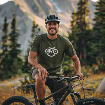 Bike Bliss Happy Mountain Bike T-Shirt for Outdoor Cycling for Men Model 3