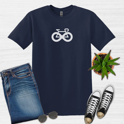 Bike Bliss Infinite Love Cycling T-Shirt for Men Size Navy