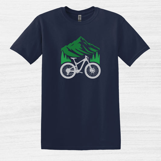 Bike Bliss MTB Mountain Bike T-Shirt for Men Navy 2