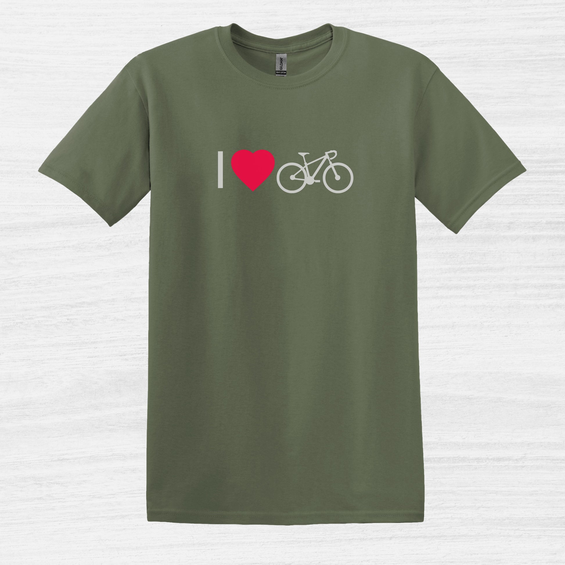 Bike Bliss Military Green Bicycle Men T-Shirt I love Cycling 2