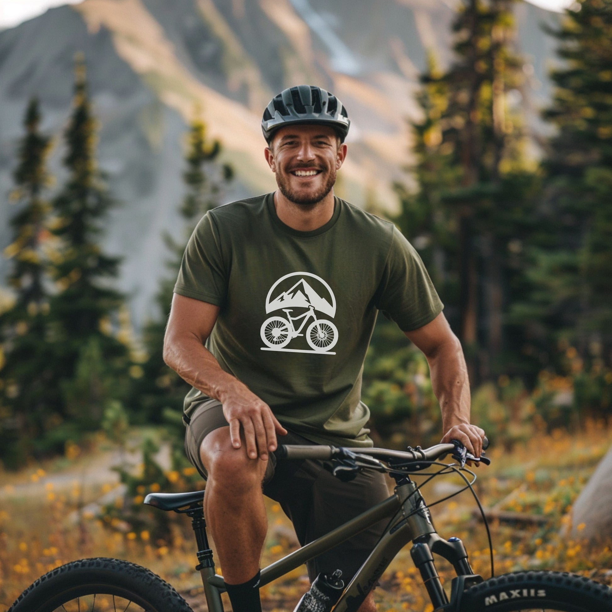 Bike Bliss Mountain Bike MTB T-Shirt Graphic outdoor for Men Model