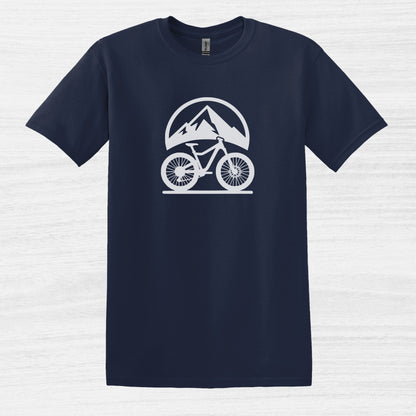 Bike Bliss Mountain Bike MTB T-Shirt Graphic outdoor for Men Navy 2
