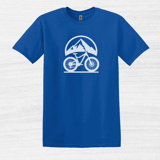 Bike Bliss Mountain Bike MTB T-Shirt Graphic outdoor for Men Royal Blue 2