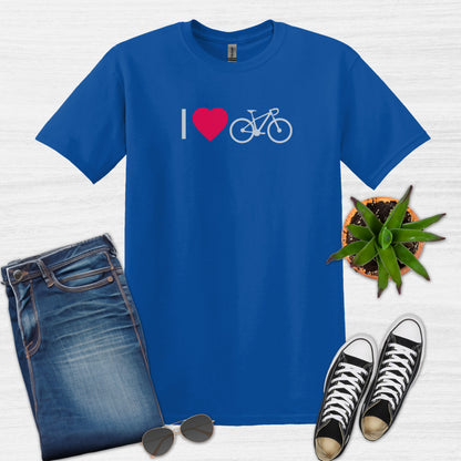 Bike Bliss Royal Blue Bicycle Men T-Shirt I love Cycling