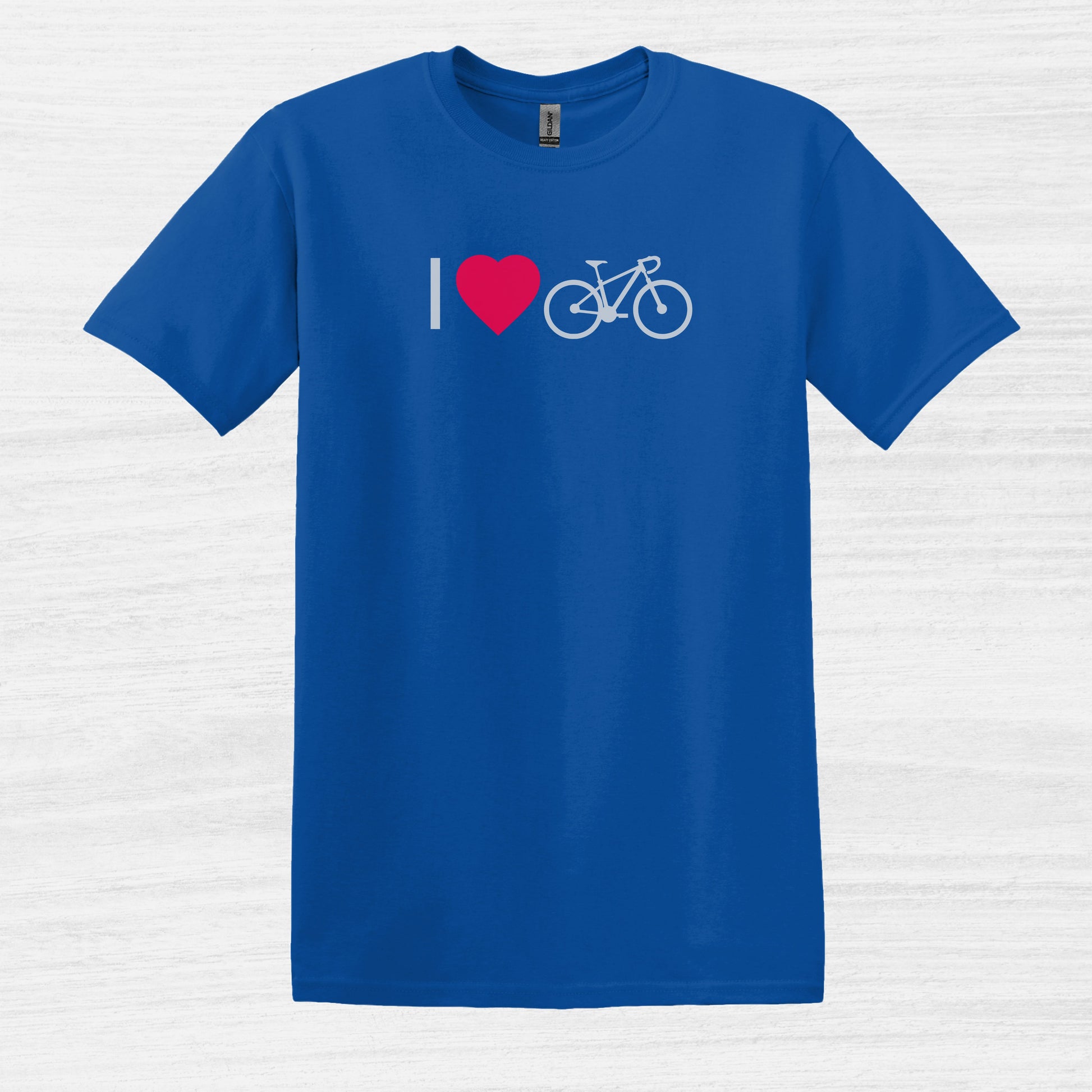 Bike Bliss Royal Blue Bicycle Men T-Shirt I love Cycling 2