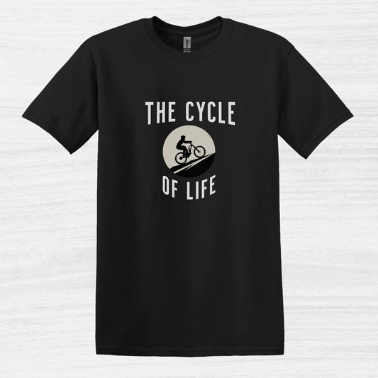 Bike Bliss The Cycle of Life Bike T-Shirt for men Black 2