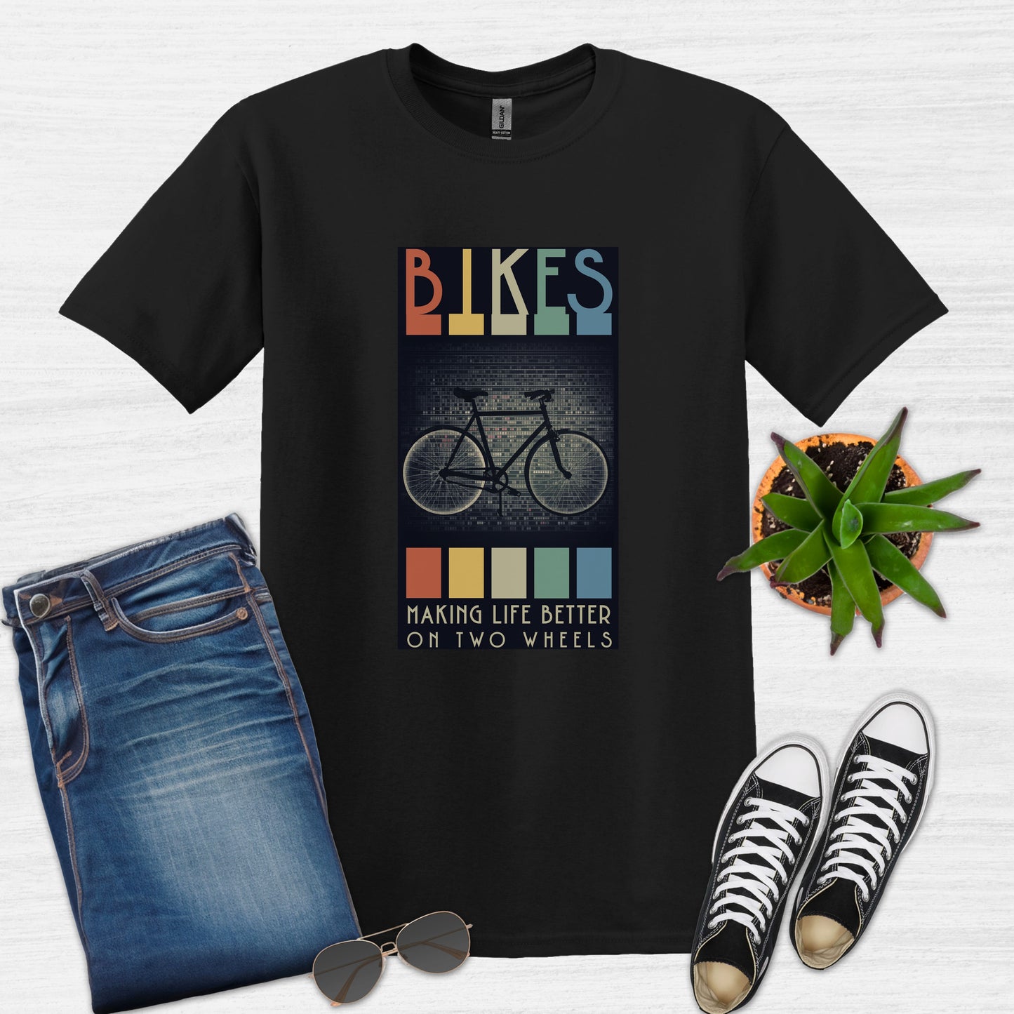 Camiseta Bicicletas que mejoran la vida sobre dos ruedas