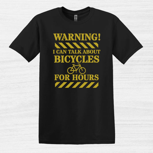 Advertencia puedo hablar de bicicletas durante horas Camiseta