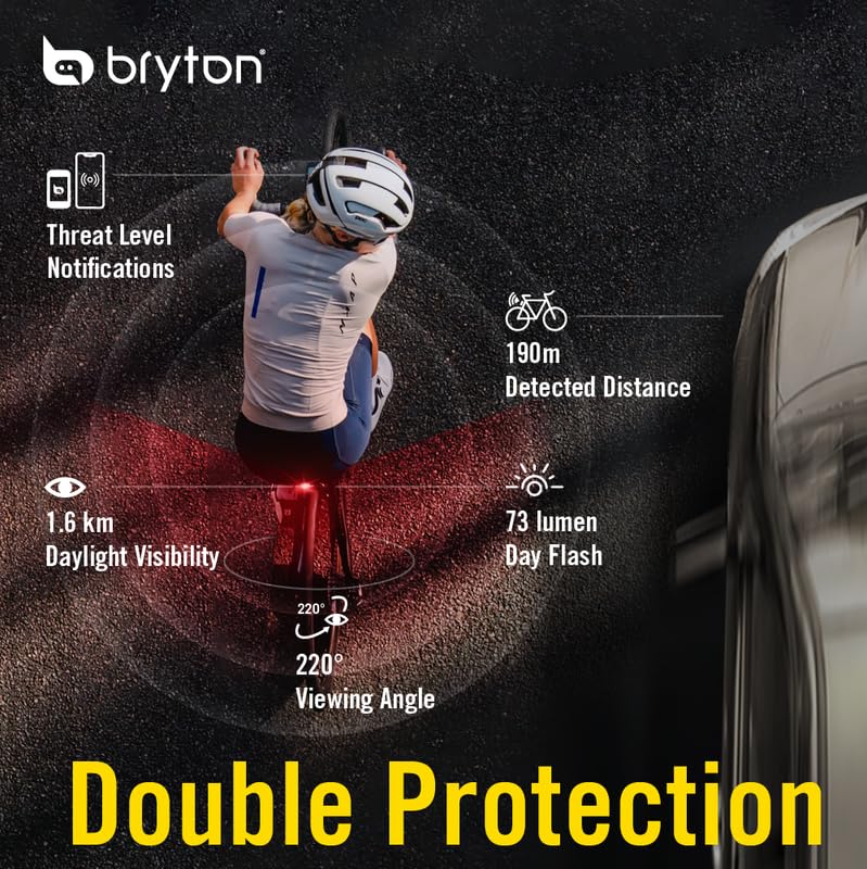 Bryton GARDIA R300L Cycling/Bike Radar with Tail Light, Visual and Audible Alerts for Vehicles Up to 207 Yards 6