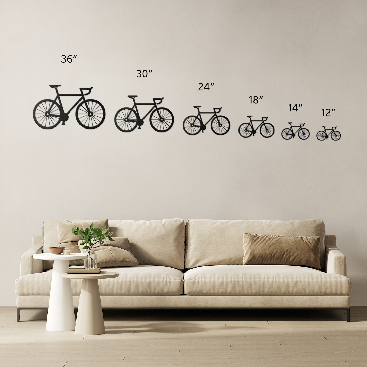Race Bicycle Metal Sign