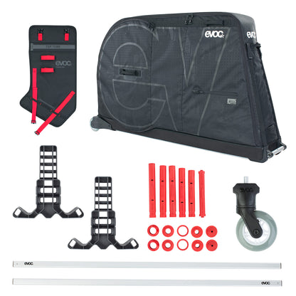 EVOC Bike Bag PRO Lightweight Bike Transport Bag (incl. Clip-ON Wheel 2.0, DISC Protection, Fork Mount stabilisation, Bike Stand PRO 9