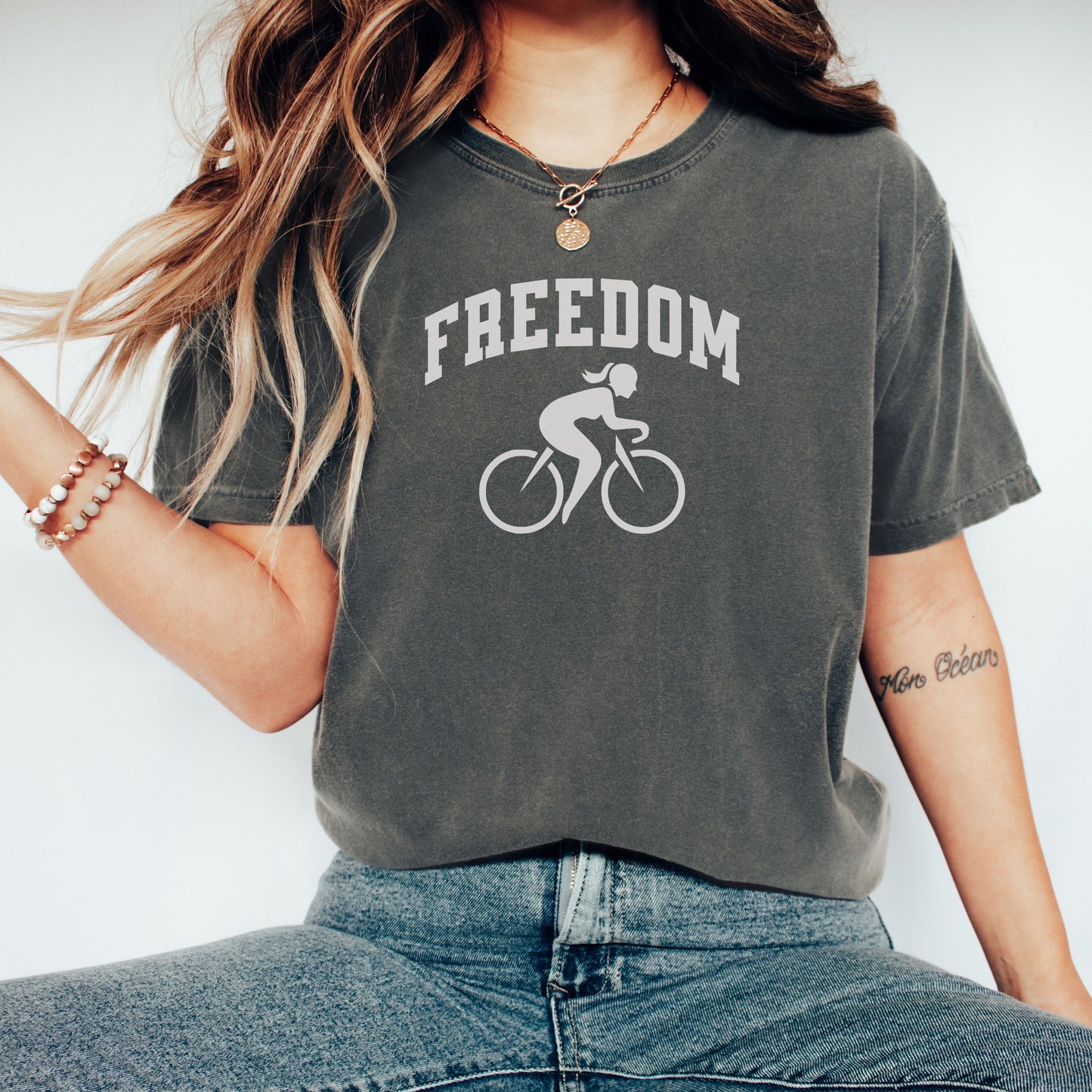 Freedom Cycling Woman T-Shirt for Women