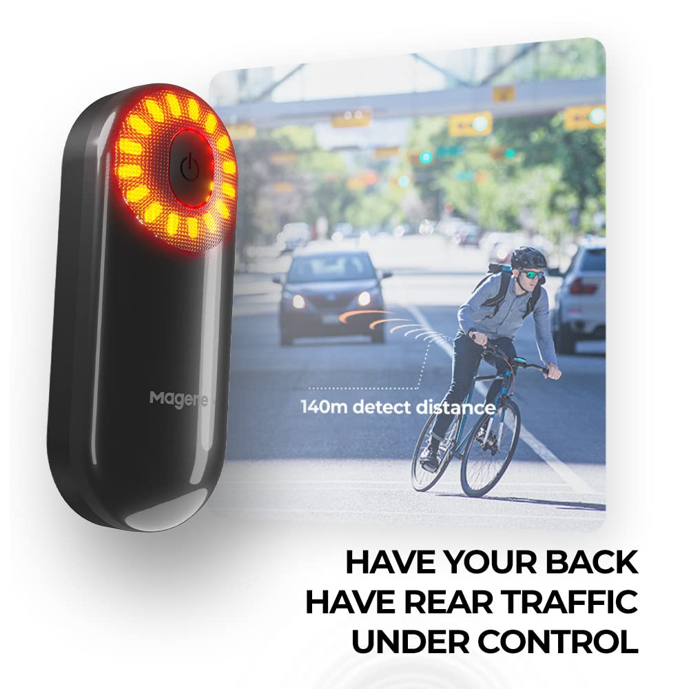 Magene L508 Bike Radar Tail Light, Smart Rear View Radar Taillight Compatible with Some Bike Computers and Watches 7