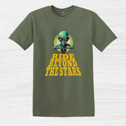 Alien Ride Beyond the Stars - Camiseta para bicicleta