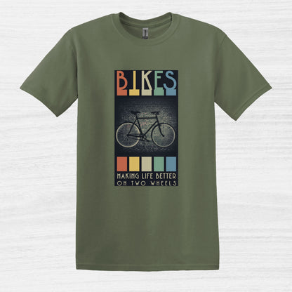 Camiseta Bicicletas que mejoran la vida sobre dos ruedas
