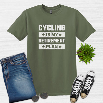 El ciclismo es mi camiseta del plan de jubilación