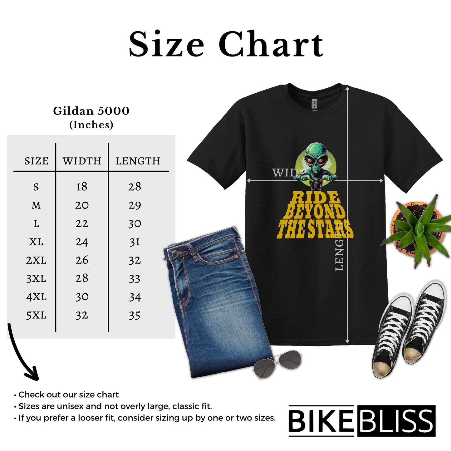 Alien Ride Beyond the Stars Bicycle T-Shirt