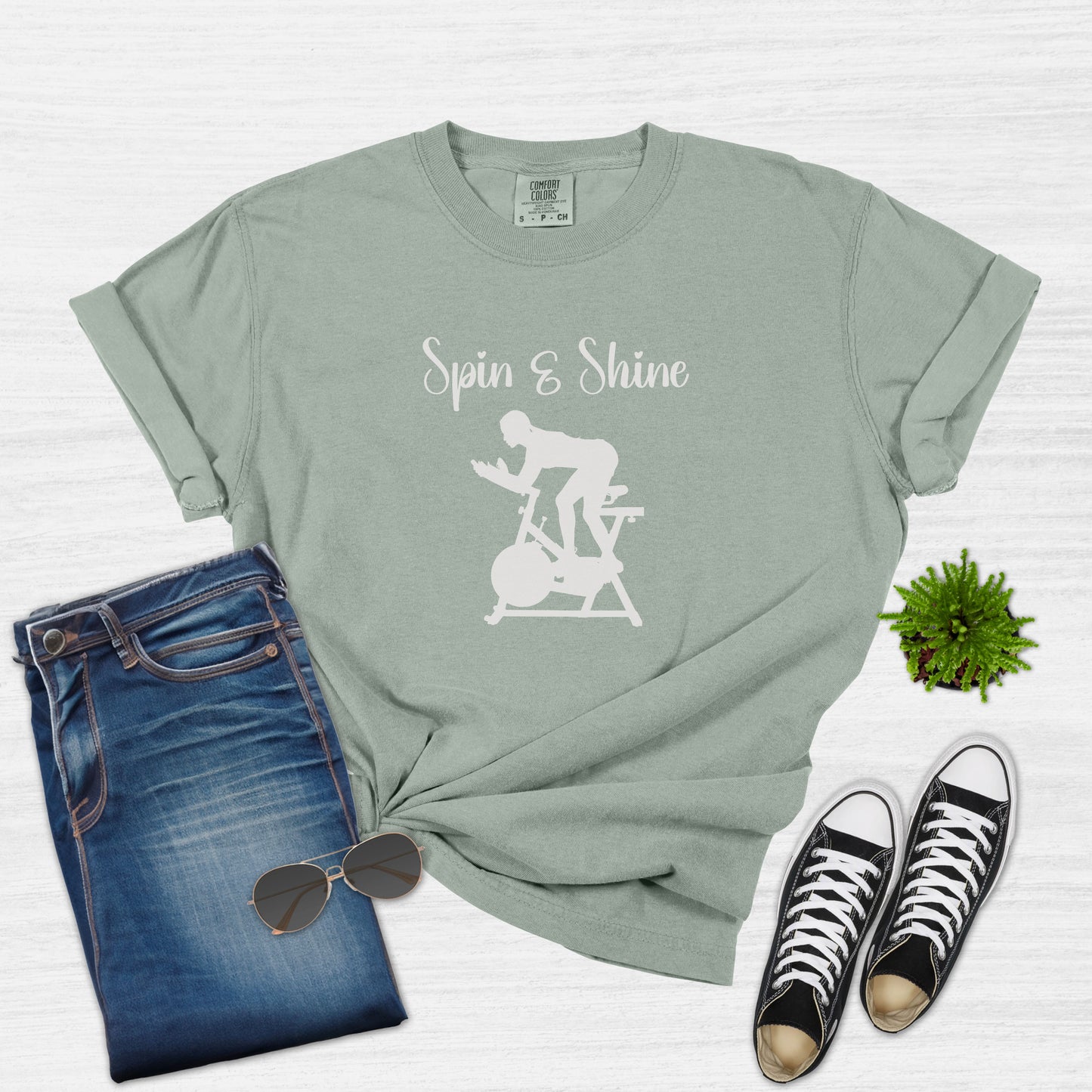 Spin and Shine Cycling T-Shirt for Women