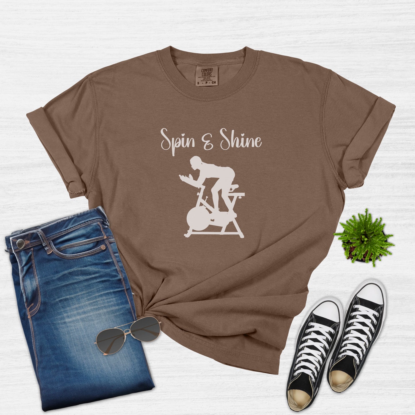 Spin and Shine Cycling T-Shirt for Women