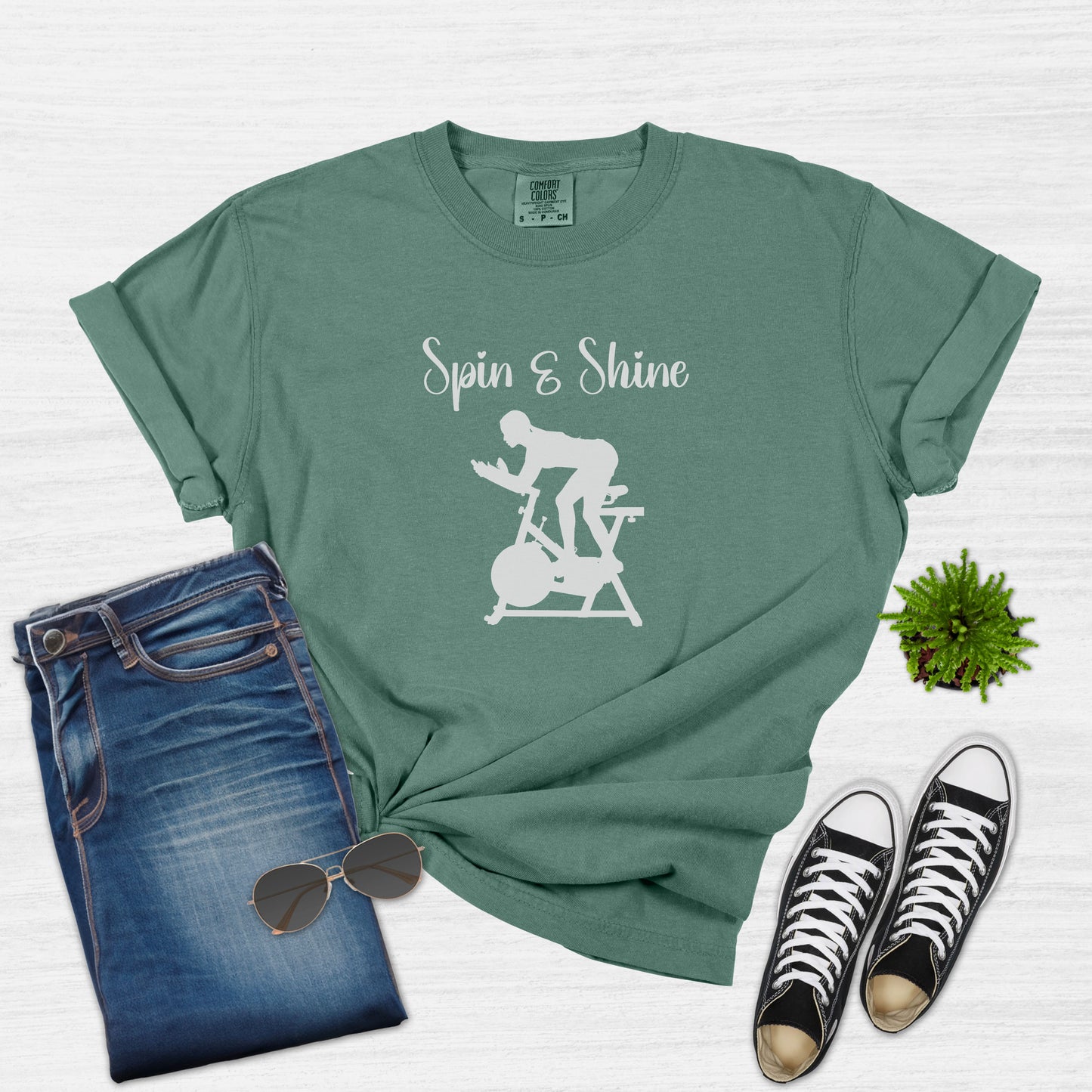 Spin and Shine Cycling T-Shirt for Women