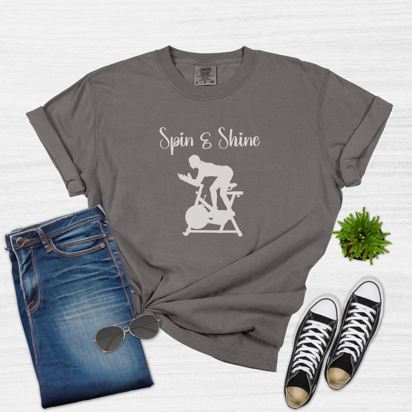 Spin and Shine Cycling T-Shirt for Women