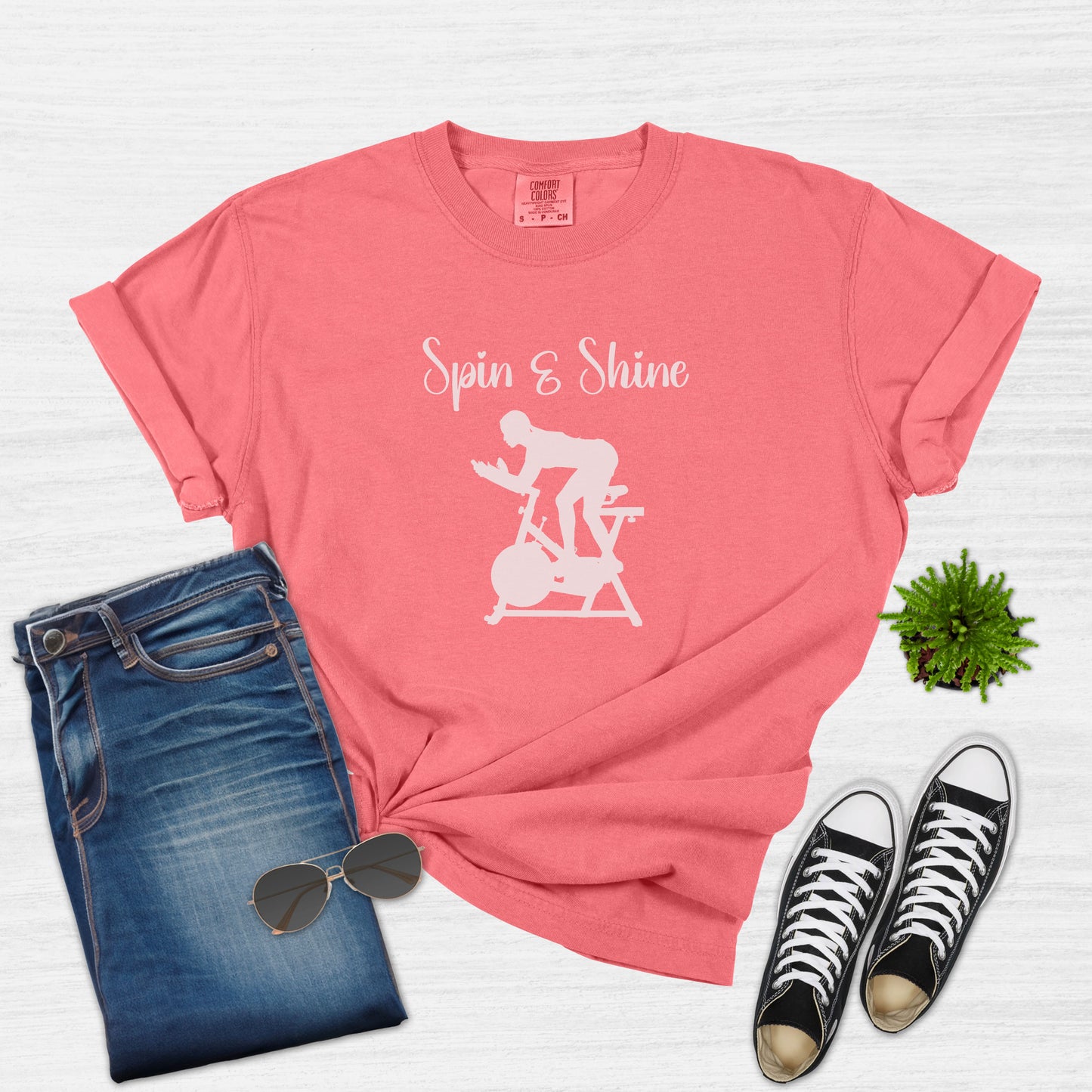 Spin and Shine Cycling T-Shirt for Women