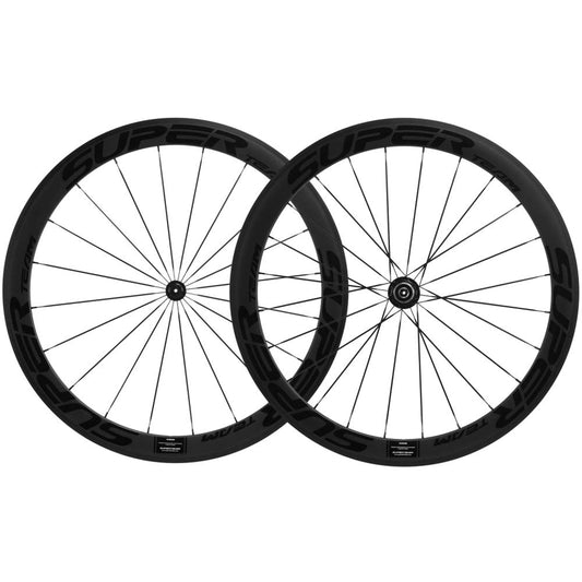 Superteam 50mm Clincher Wheelset 700c 23mm Width Cycling Racing Road Carbon Wheel Decal 1