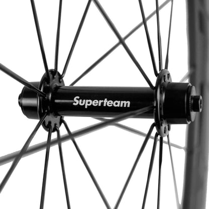 Superteam 50mm Clincher Wheelset 700c 23mm Width Cycling Racing Road Carbon Wheel Decal 3