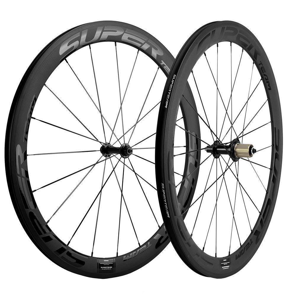 Superteam 50mm Clincher Wheelset 700c 23mm Width Cycling Racing Road Carbon Wheel Decal 8