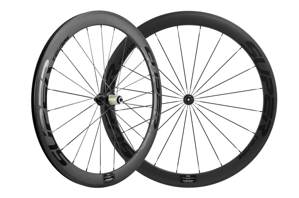 Superteam Carbon Fiber Road Bike Wheels 700C Clincher Wheelset 50mm 8