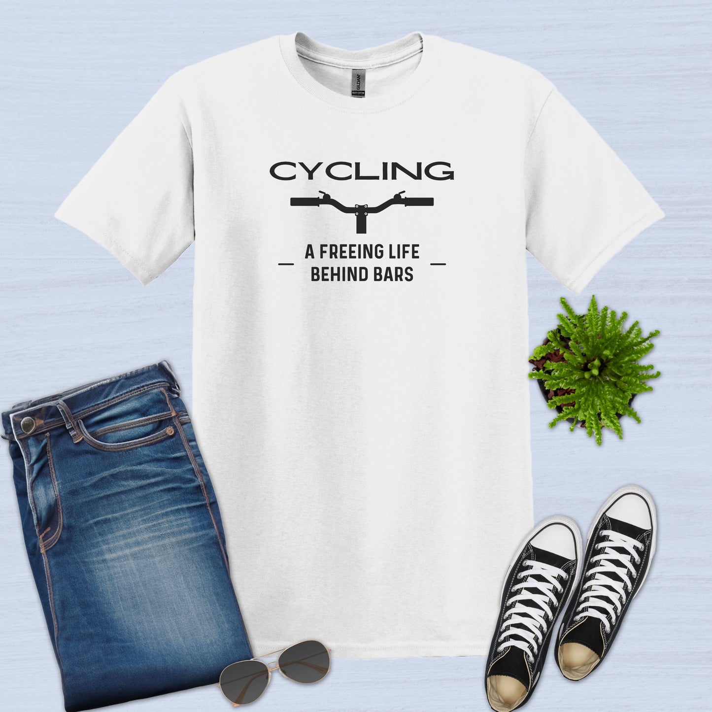 Cycling a freeing life behind bars T-Shirt