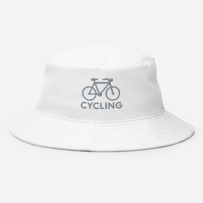 Sombrero de pescador bordado de ciclismo y bicicleta