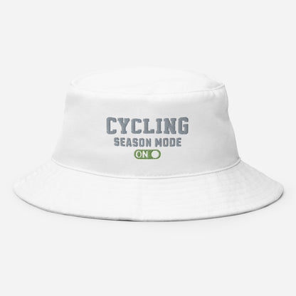 Cycling Season Mode ON Embroidered Bucket Hat