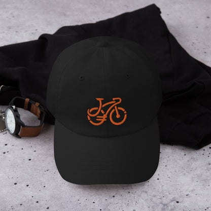 Cool Modern Bike Embroidered Dad cap
