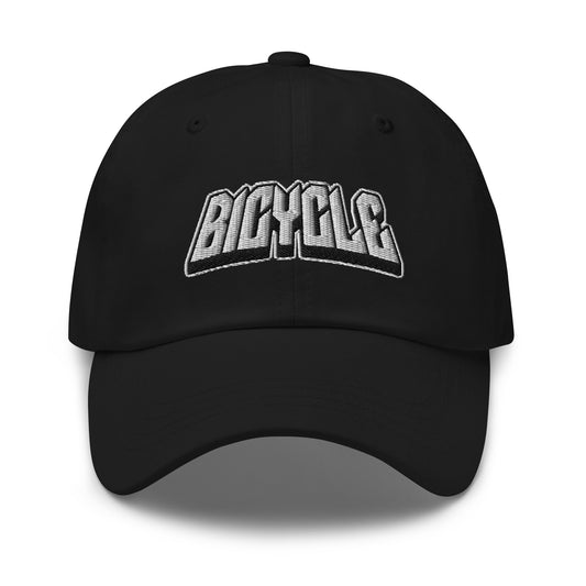 Bicycle biker Text Embroidered Dad hat