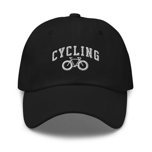 Bike and Cycling Text Embroidered Dad hat