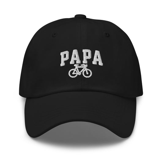Papa and Bike Embroidered Hat