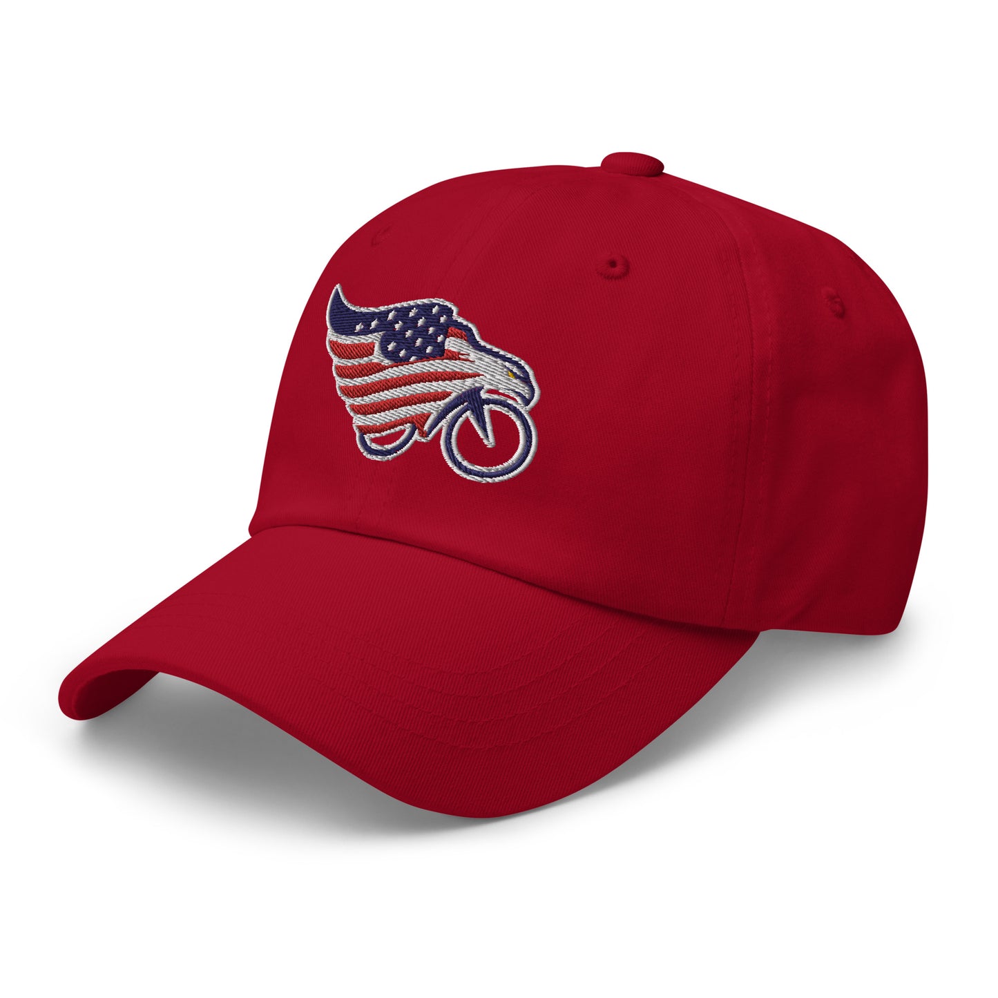 American Flag Eagle Bike Embroidered Hat