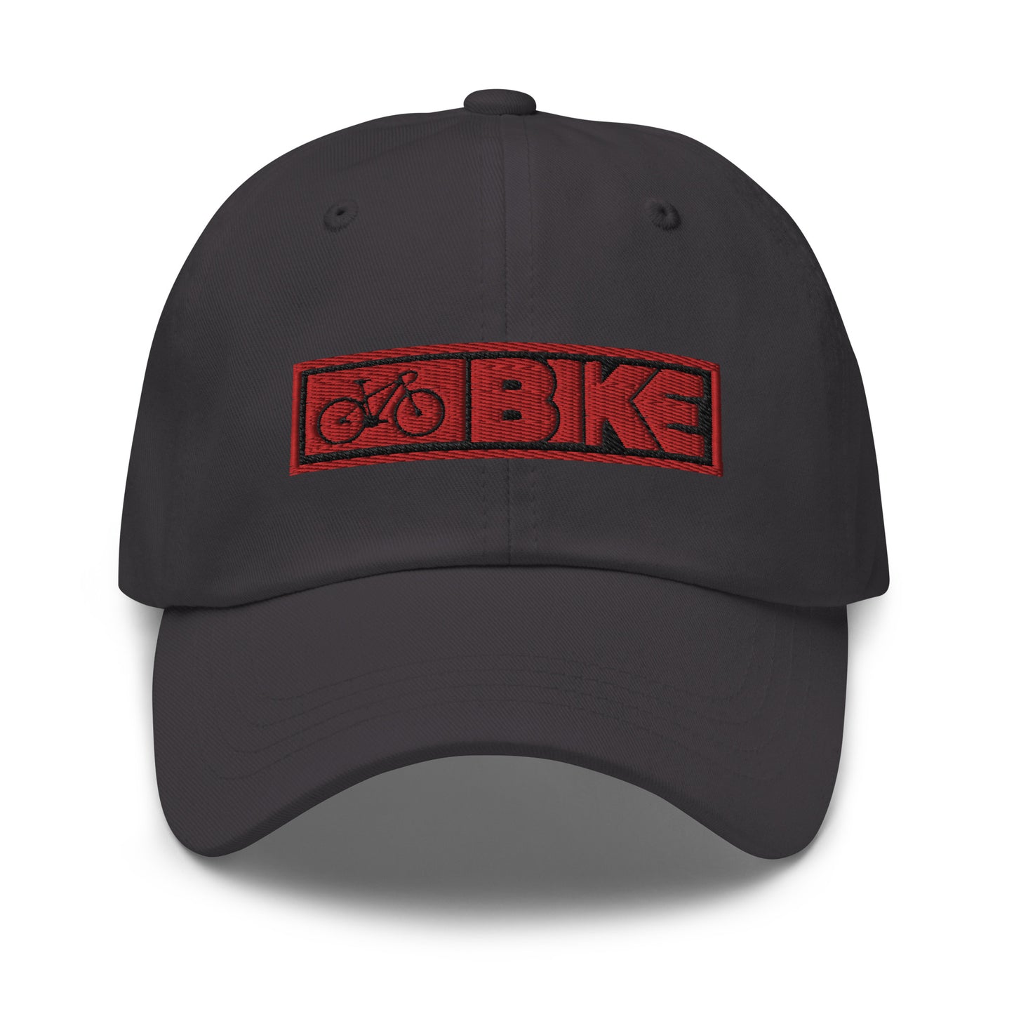 Sombrero de papá bordado con texto de bicicleta