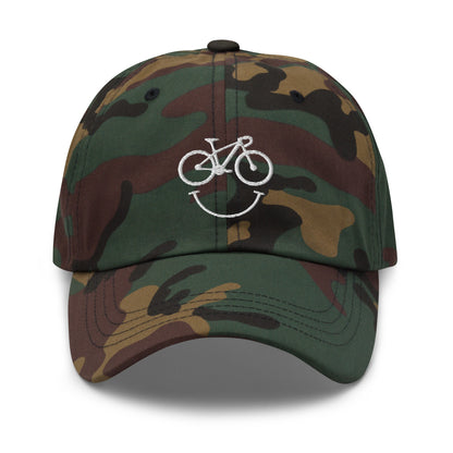 Sombrero de papá bordado Happy Bike
