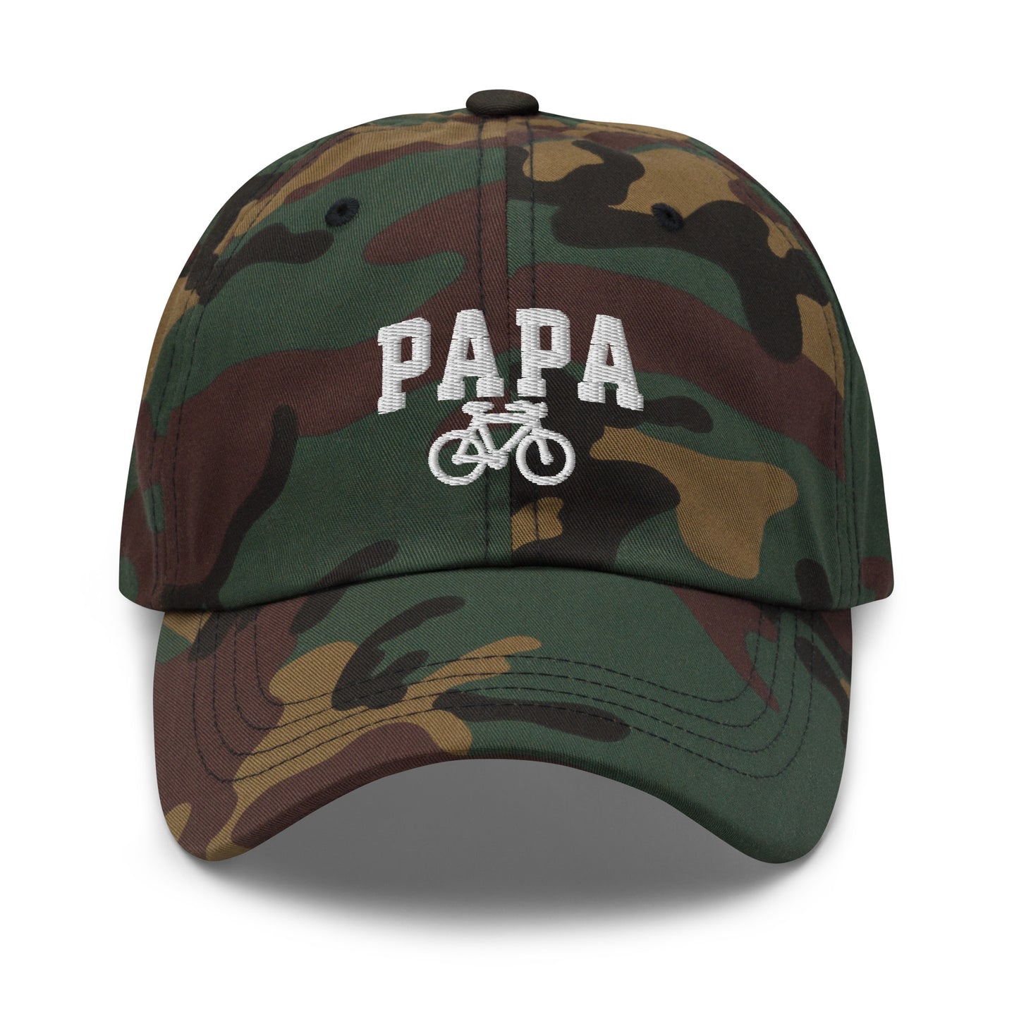 Papa and Bike Embroidered Hat