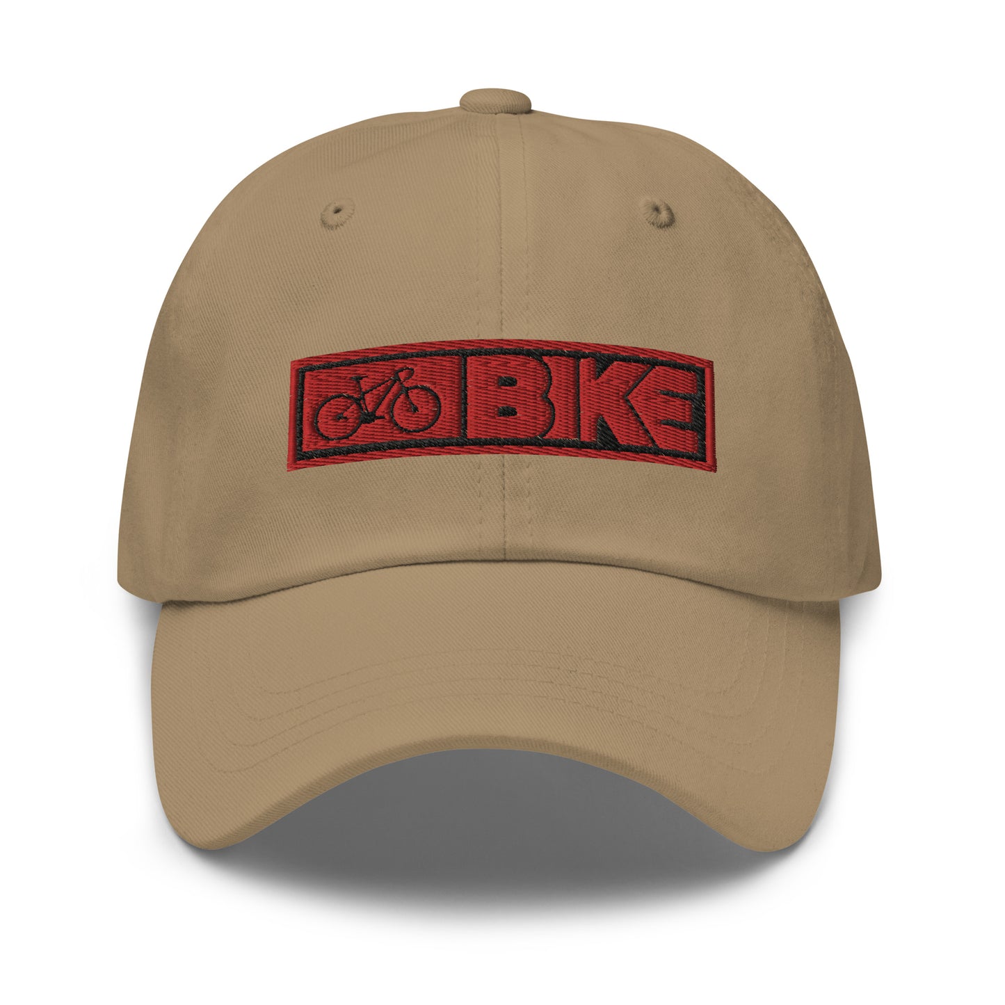 Sombrero de papá bordado con texto de bicicleta