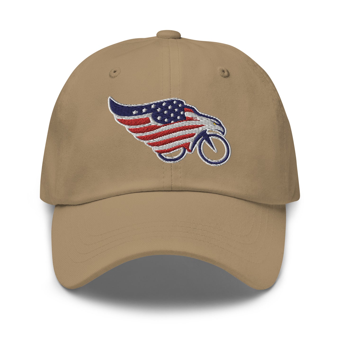 American Flag Eagle Bike Embroidered Hat