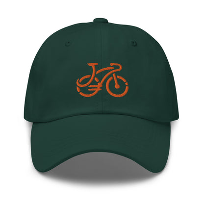 Cool Modern Bike Embroidered Dad sprunce cap